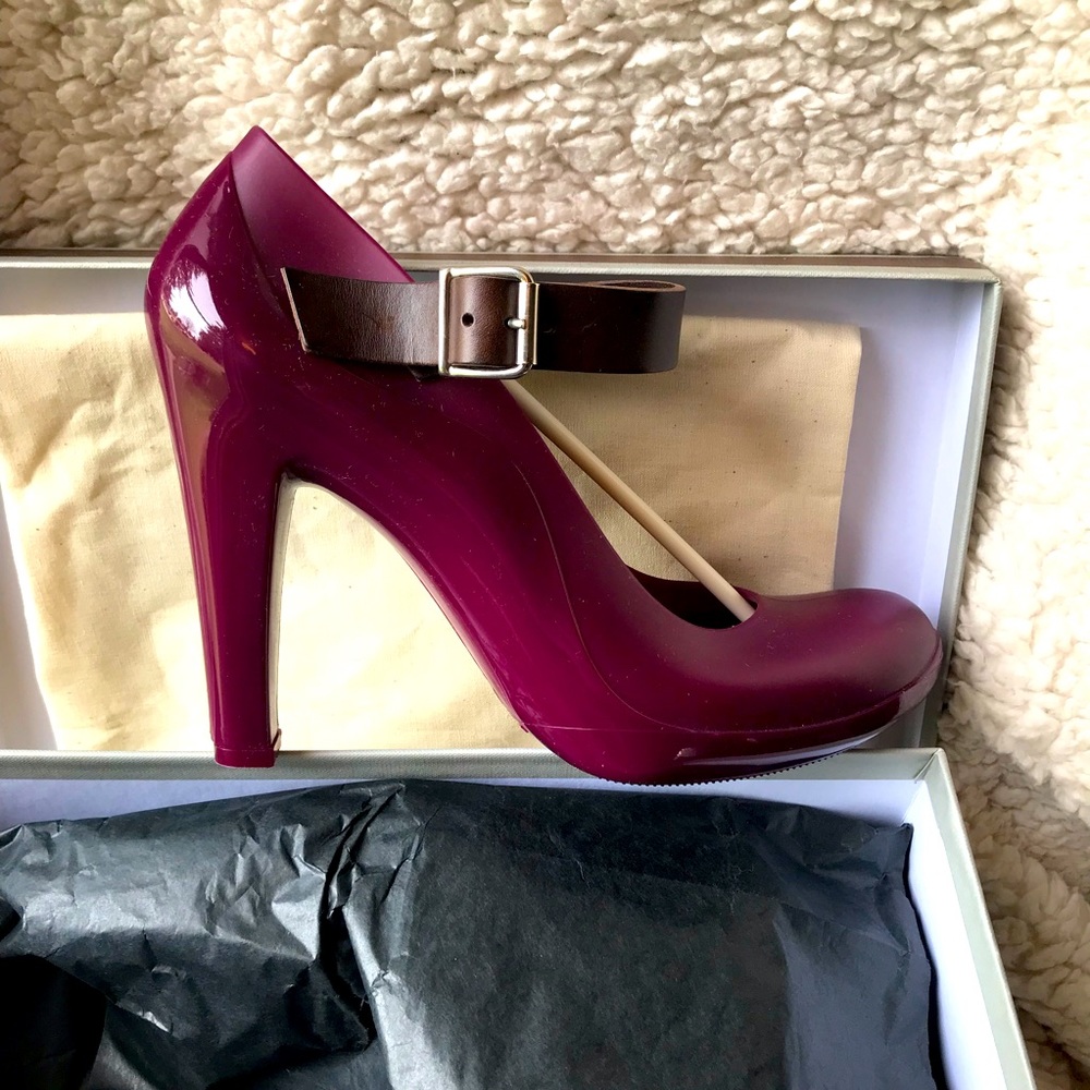 Marni rubber and leather Mary Jane pumps - size 40